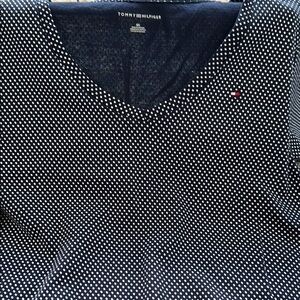 Tommy Hilfiger Short Sleeves Polka Dot Top Size: woman's 0X